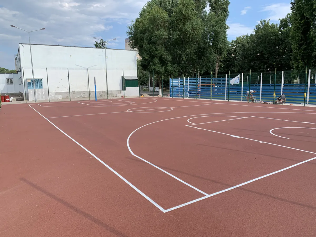 Sports court surfacing project