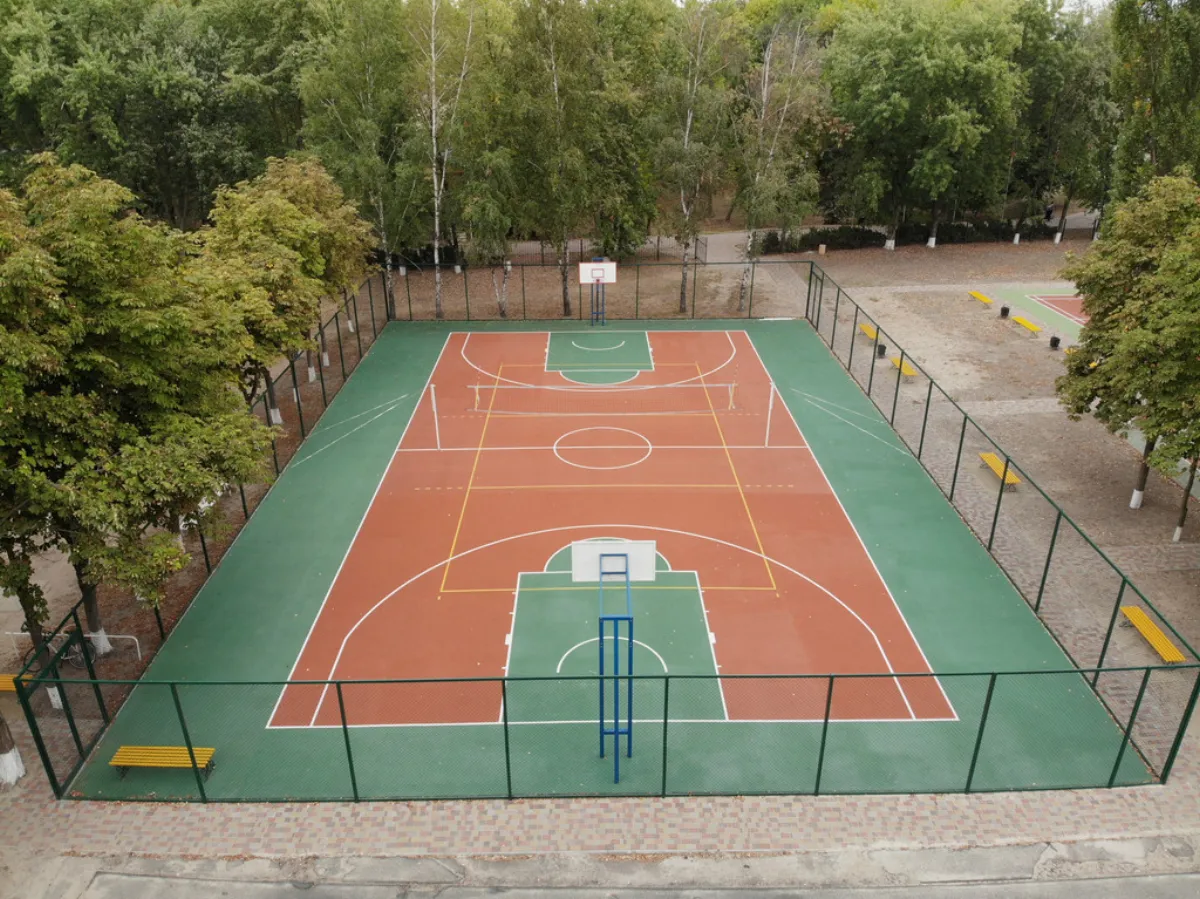 Poured in place rubber surfacing installed by B-Cool Rubber Surfacing