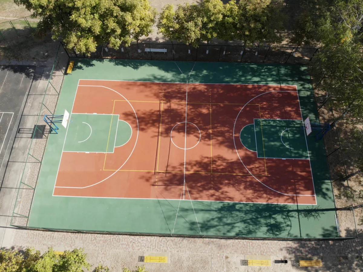 Sports court surfacing project