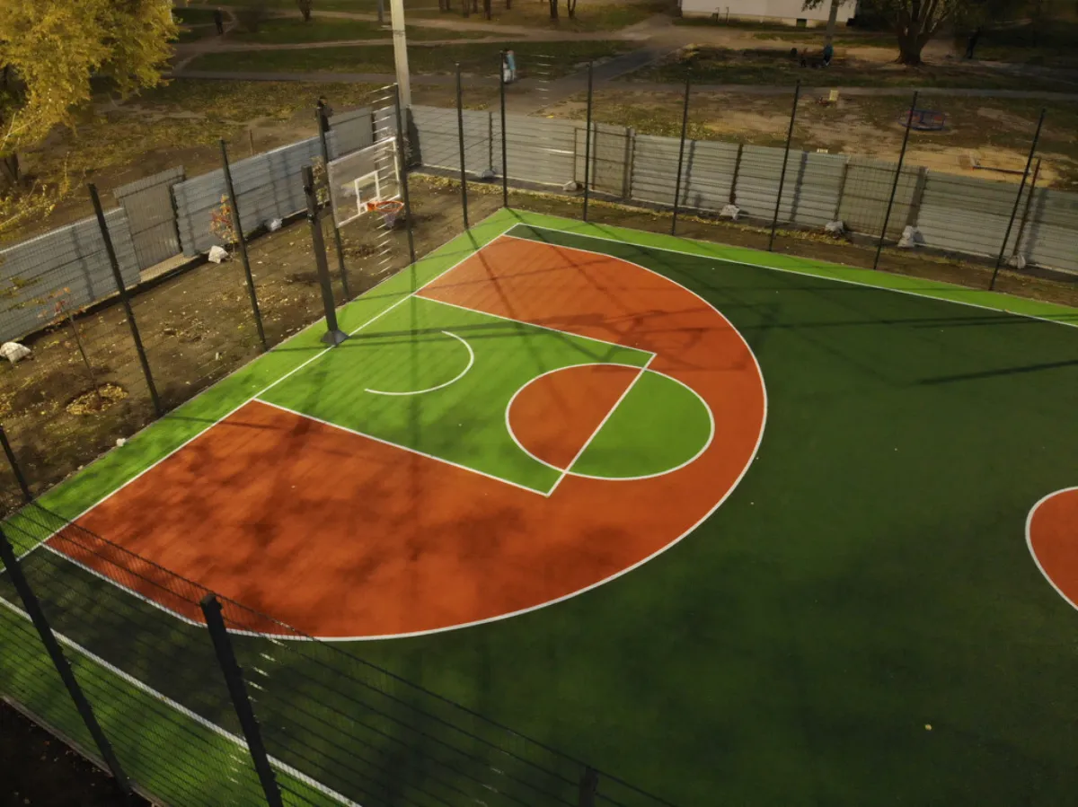 Sports court surfacing project