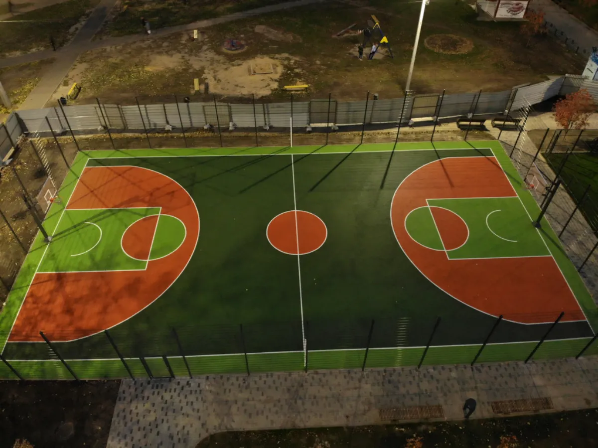 Sports court surfacing project