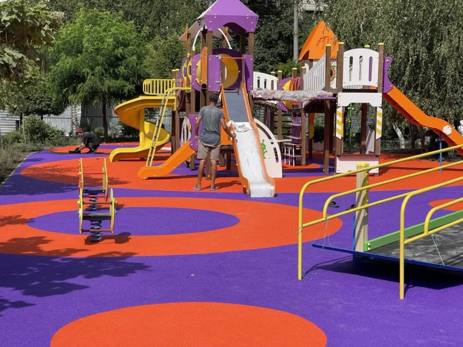 Playground safety surfacing project