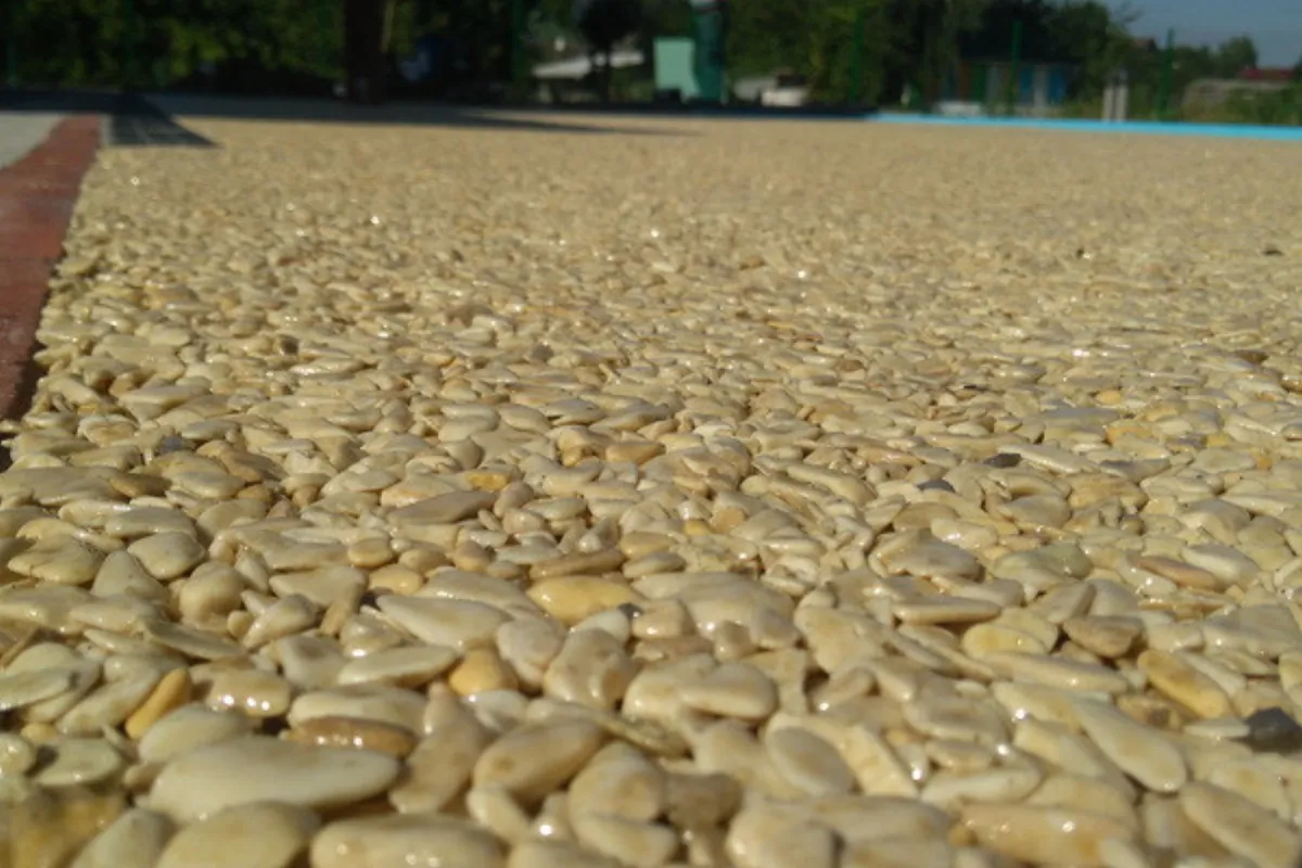Poured in place rubber surfacing installed by B-Cool Rubber Surfacing