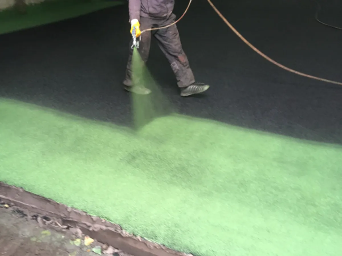 Poured in place rubber surfacing installed by B-Cool Rubber Surfacing