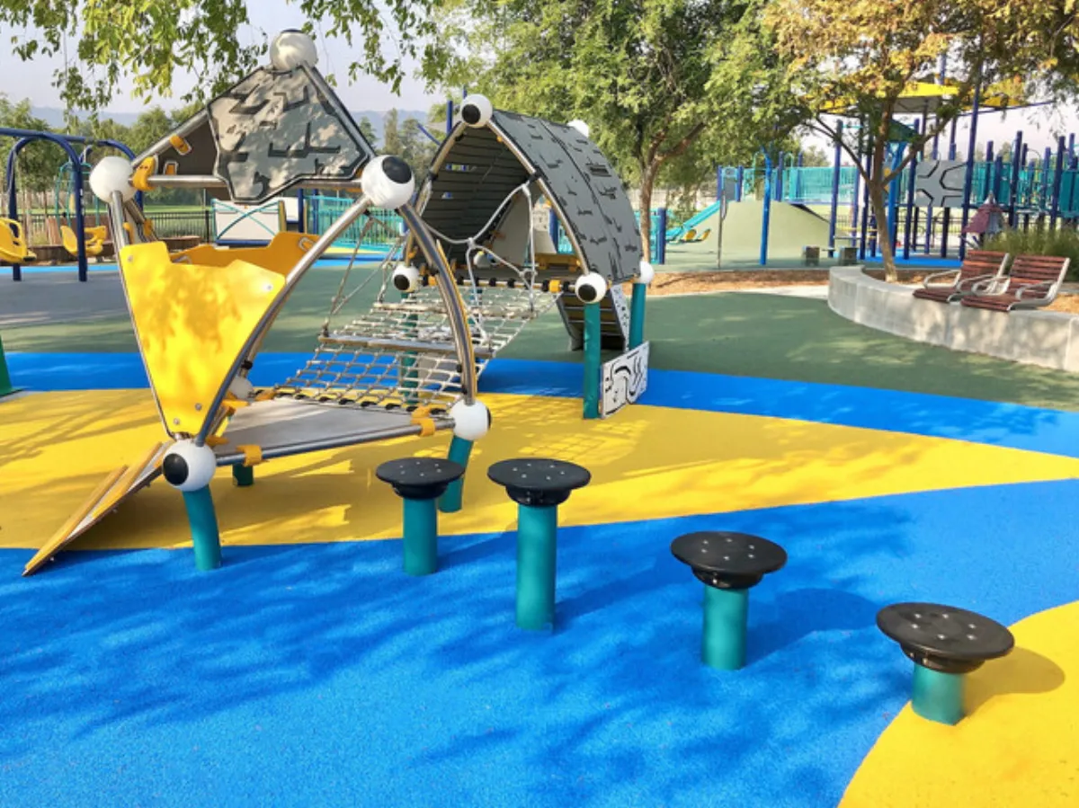Poured in place rubber surfacing installed by B-Cool Rubber Surfacing